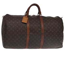Louis Vuitton-LOUIS VUITTON Monogram Keepall 60 Boston Bag M41422 LV Auth 101571-Monogram