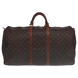 Louis Vuitton-LOUIS VUITTON Monogram Keepall 60 Boston Bag M41422 LV Auth 101571-Monogram