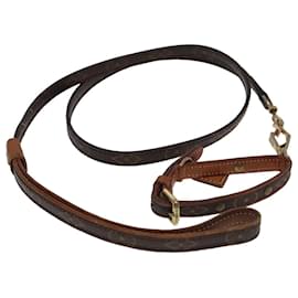 Louis Vuitton-LOUIS VUITTON Monogram Less Baxter MM Collier Baxter Dog Leash 2Set Auth 102101-Monogram