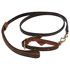 Louis Vuitton-LOUIS VUITTON Monogram Less Baxter MM Collier Baxter Dog Leash 2Set Auth 102101-Monogram