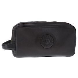 Braune Leder-Clutch von Gianni Versace Auth bs20263 Braun