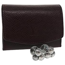Louis Vuitton-LOUIS VUITTON Taiga Cuffs Cuff Case Acajou LV Auth 102330-Brown