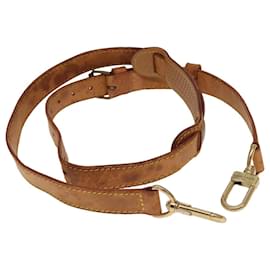 Louis Vuitton-LOUIS VUITTON Adjustable Shoulder Strap Leather 36.2""-43.3"" Beige Auth 101366-Beige