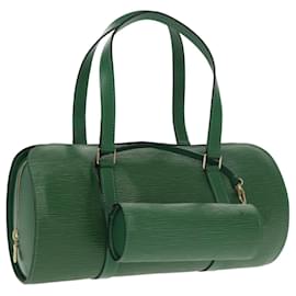 Louis Vuitton-LOUIS VUITTON Epi Soufflot Hand Bag Green M52224 LV Auth 101350-Green