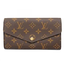 Louis Vuitton-Louis Vuitton Long Wallet Monogram Portefeuille Sarah-Brown,Red
