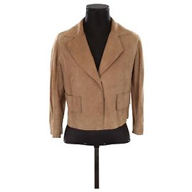 Paule Ka Blazer court en daim Marron