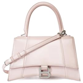 Balenciaga-BALENCIAGA Hourglass Leather Bag in Pink - 102269-Pink