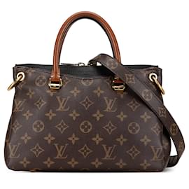 Louis Vuitton-Brown Louis Vuitton Monogram Pallas BB Satchel-Brown