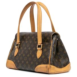 Louis Vuitton-Brown Louis Vuitton Monogram Beverly GM Shoulder Bag-Brown