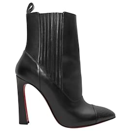 Christian Louboutin-CHRISTIAN LOUBOUTIN Ankle boots T.EU 38 Leather-Black