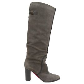 SERGIO ROSSI Boots T.EU 39 Suede Grey