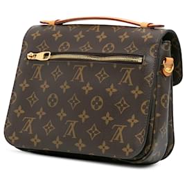 Louis Vuitton-Brown Louis Vuitton Monogram Pochette Metis Satchel-Brown