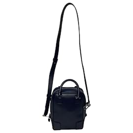 Loewe- Loewe Amazona 15 Vertical Top Handle Bag in Navy Blue Leather-Blue,Navy blue