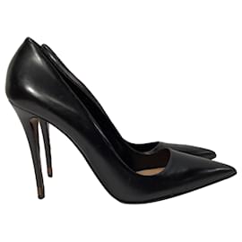 Fendi- Fendi Pointed-Toe High Heel Pumps in Black Leather-Black