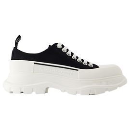 Tread Slick Sneakers - Alexander McQueen - Canvas - Schwarz/Weiß Schwarz