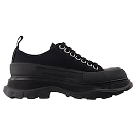Alexander Mcqueen-Tread  Slick Sneakers - Alexander McQueen - Canvas - Black-Black