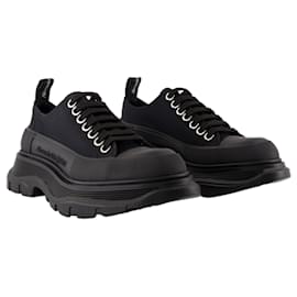 Alexander Mcqueen-Tread  Slick Sneakers - Alexander McQueen - Canvas - Black-Black