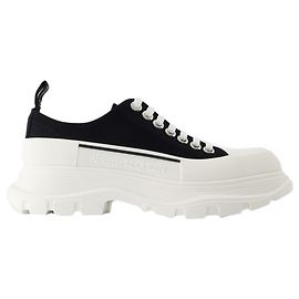 Tread Slick Sneakers - Alexander McQueen - Canvas - Schwarz/Weiß Schwarz