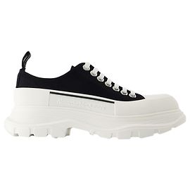 Tread Slick Sneakers - Alexander McQueen - Canvas - Schwarz/Weiß Schwarz