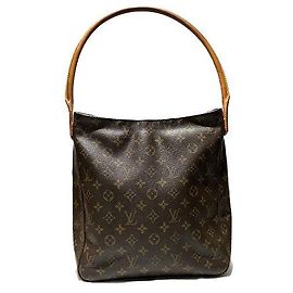 Borsa Tote Louis Vuitton Looping GM M51145 Marrone