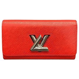 Louis Vuitton Epi Leather Twist Wallet M61179 Red