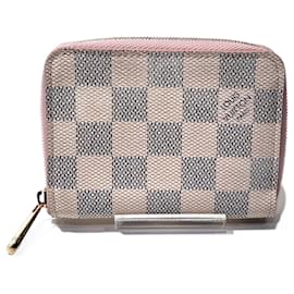 Louis Vuitton-Louis Vuitton Damier Azur Zippy Coin Purse N60229-Beige