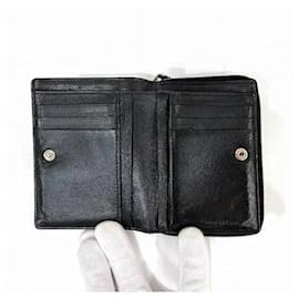 Balenciaga-Balenciaga Everyday Leather Wallet 650879-Black