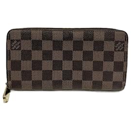 Louis Vuitton-Louis Vuitton Damier Zippy Wallet N60015-Brown