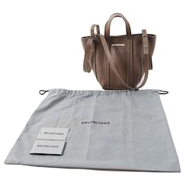 Balenciaga-Balenciaga Everyday XS 3WAY Leather Shoulder Bag-Grey