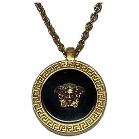 Collier Pendentif Méduse Versace Doré