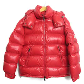 Moncler Nylon Down Jacket Outerwear Red Red