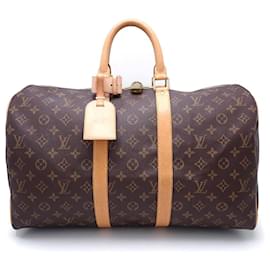 Louis Vuitton-Louis Vuitton Monogram Keepall 45 Travel Bag-Brown