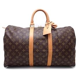 Louis Vuitton-Louis Vuitton Monogram Keepall 45 Travel Bag-Brown