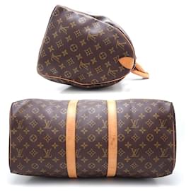 Louis Vuitton-Louis Vuitton Monogram Keepall 45 Travel Bag-Brown