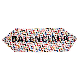 Cachecol de seda com logo da Balenciaga Outro