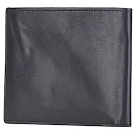 Hermès-Hermes Silk In Compact Bifold Wallet Navy-Blue