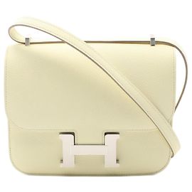 Hermès Hermes Constance 3 Mini Leather Shoulder Bag Yellow