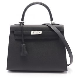 Hermès Sac à main Hermes Kelly 25 Noir Noir