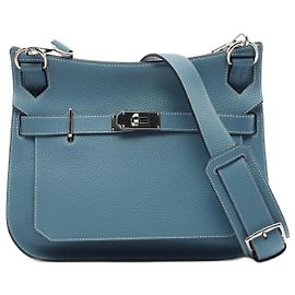 Hermès Hermes Jypsiere 31 Leather Shoulder Bag Blue
