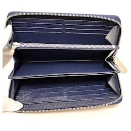 Louis Vuitton-Louis Vuitton Epi Leather Zippy Wallet M61873-Blue