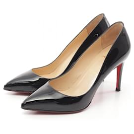 Christian Louboutin-Christian Louboutin PIGALLE 85 Patent Leather Pumps-Black