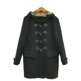 Burberry Lambskin Duffle Coat Black Men Black