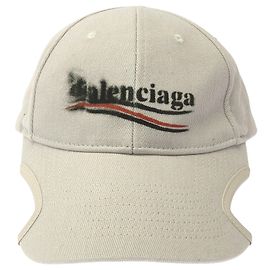 Balenciaga Baseball Cap Cotton Cap White