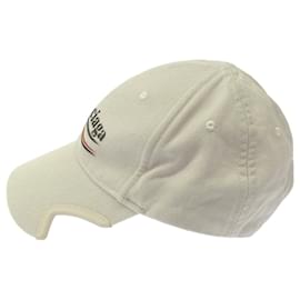Balenciaga-Balenciaga Cotton Baseball Cap White-White