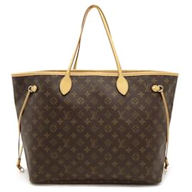 Louis Vuitton-Louis Vuitton Monogram Neverfull GM Tote Bag M40157-Brown