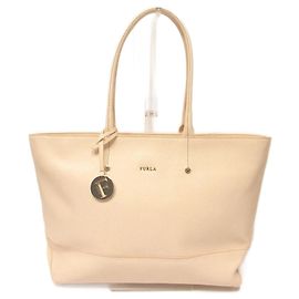 Bolsa tote de couro rosa Furla Melissa Rosa