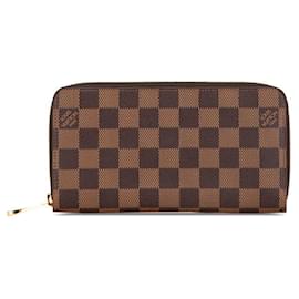 Louis Vuitton-Louis Vuitton Damier Zippy Wallet N60015-Brown