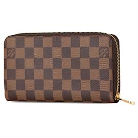 Louis Vuitton-Louis Vuitton Damier Zippy Wallet N60015-Brown