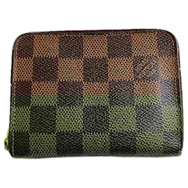 Louis Vuitton-Louis Vuitton Damier Zippy Coin Purse N63070-Brown