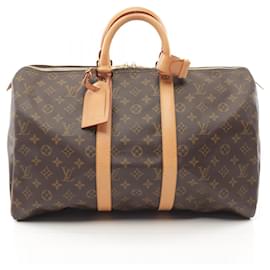 Louis Vuitton-Louis Vuitton Keepall 45 Boston Bag Monogram-Brown